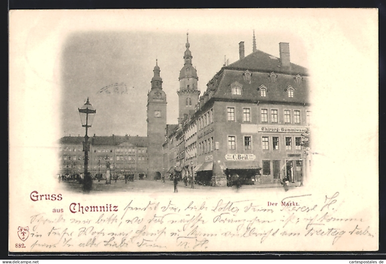 AK Chemnitz, Partie Am Markt  - Chemnitz