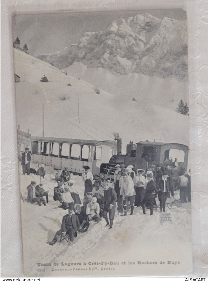 Train De Luge à Cret-d'y-bau Et Les Rochers De Naye - Other & Unclassified