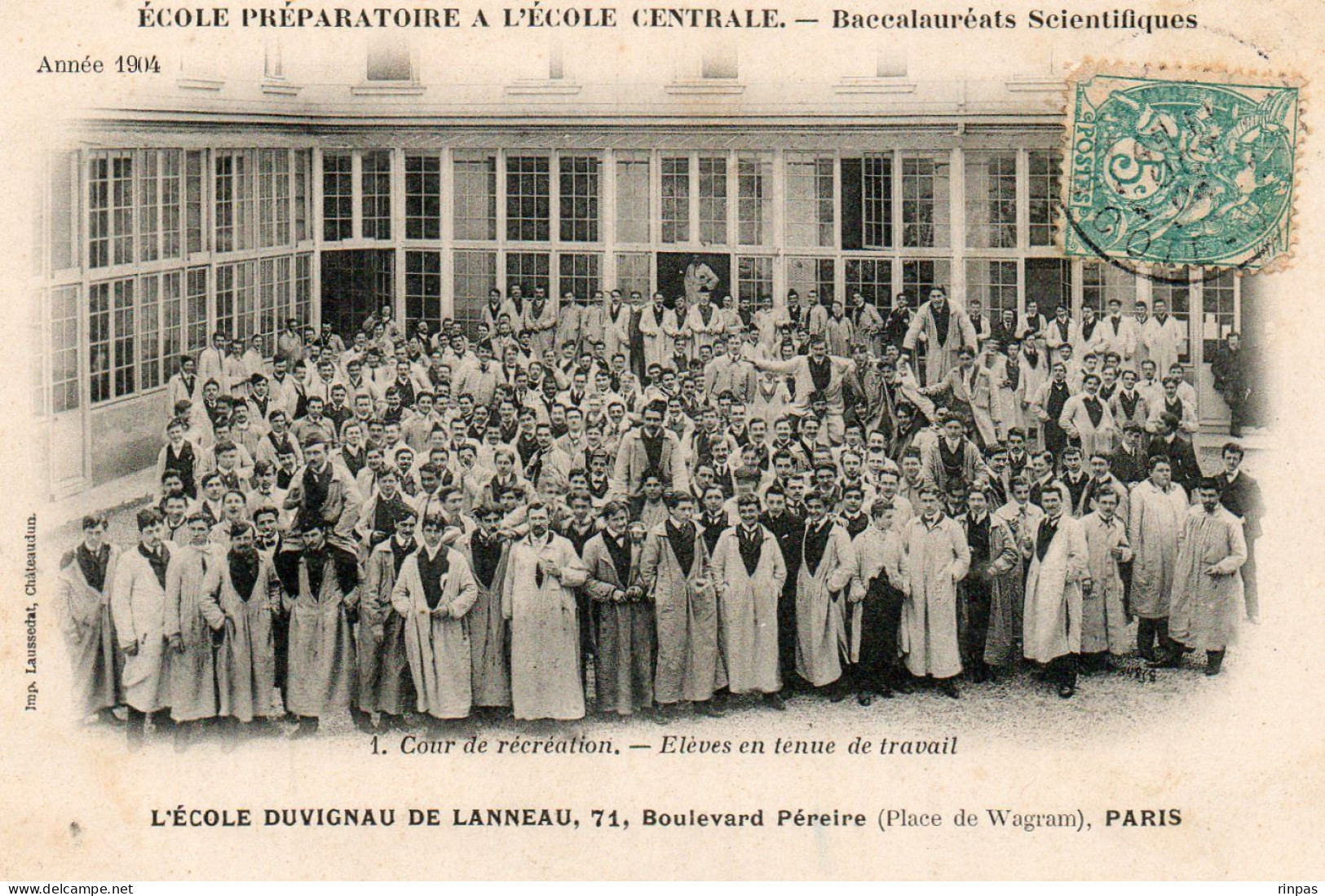 (75) PARIS Ecole Duvignau De Lanneau-boulevard Pereire, Ecole Préparatoire école Centrale Baccalauréts Scientifiques éle - Paris (17)