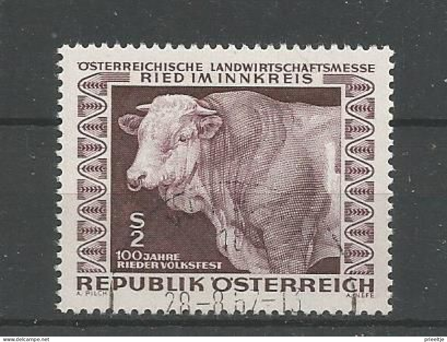 Austria - Oostenrijk 1967 Bull Y.T. 1077 (0) - Oblitérés