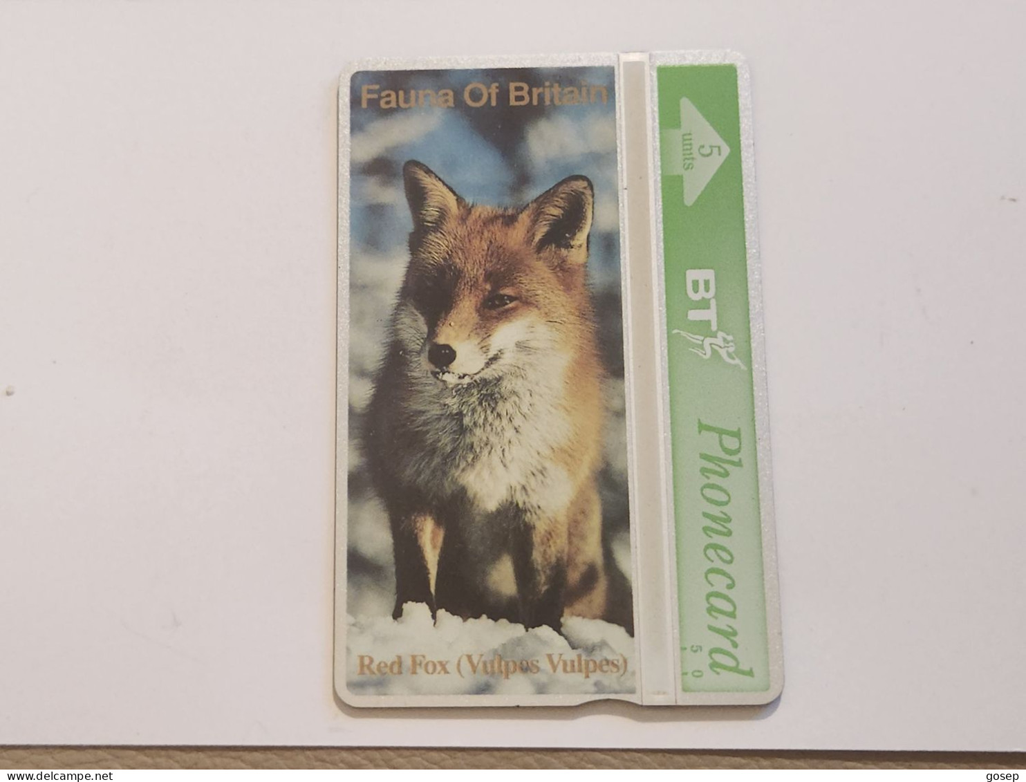 United Kingdom-(BTG-149)-Fauna Of Britain-(1)-RED FOX-(159)(5units)(324H24910)(tirage-1.000)(price Cataloge-8.00£-mint - BT Emissioni Generali