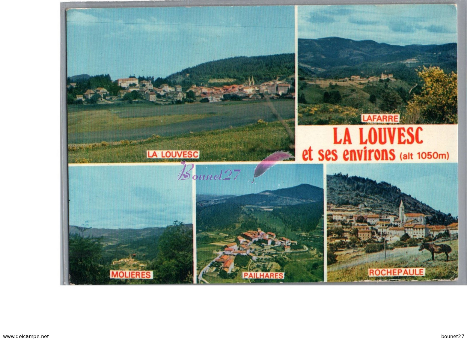 LA LOUVESC 07 - La Louvesc Et Ses Environs Lafarre Molieres Pailhares Rochepaule Cheval - Other & Unclassified