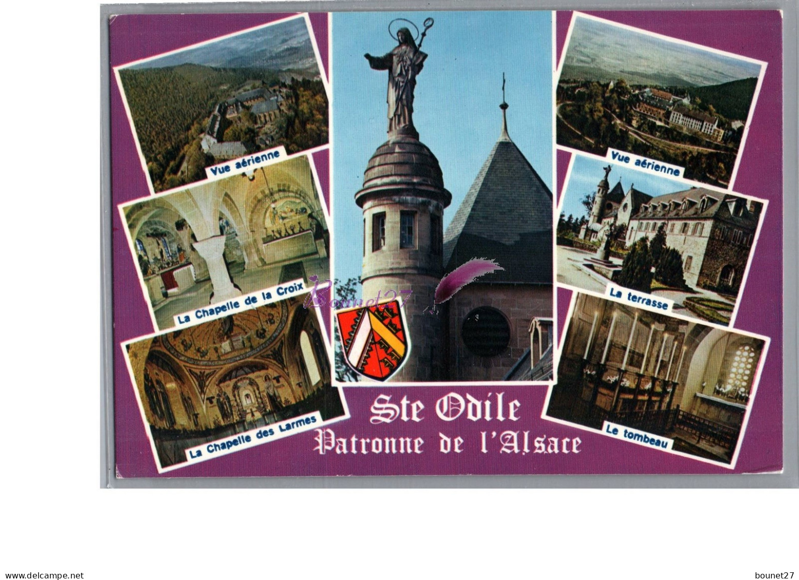 SAINT ODILE 67 - La Patrone De L'Alsace Vue Aerienne Chapelle De La Croix Des Larmes Terrasse Tombeau - Sainte Odile