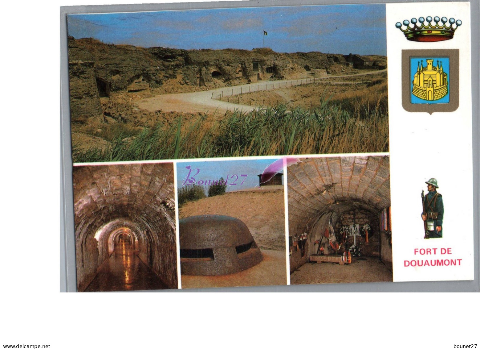 VERDUN 55 - Le Fort De Douaumont Cour Interieur Caserne De Guerre Observatoire Tourelle Mitrailleuse Chapelle Allemande - Verdun