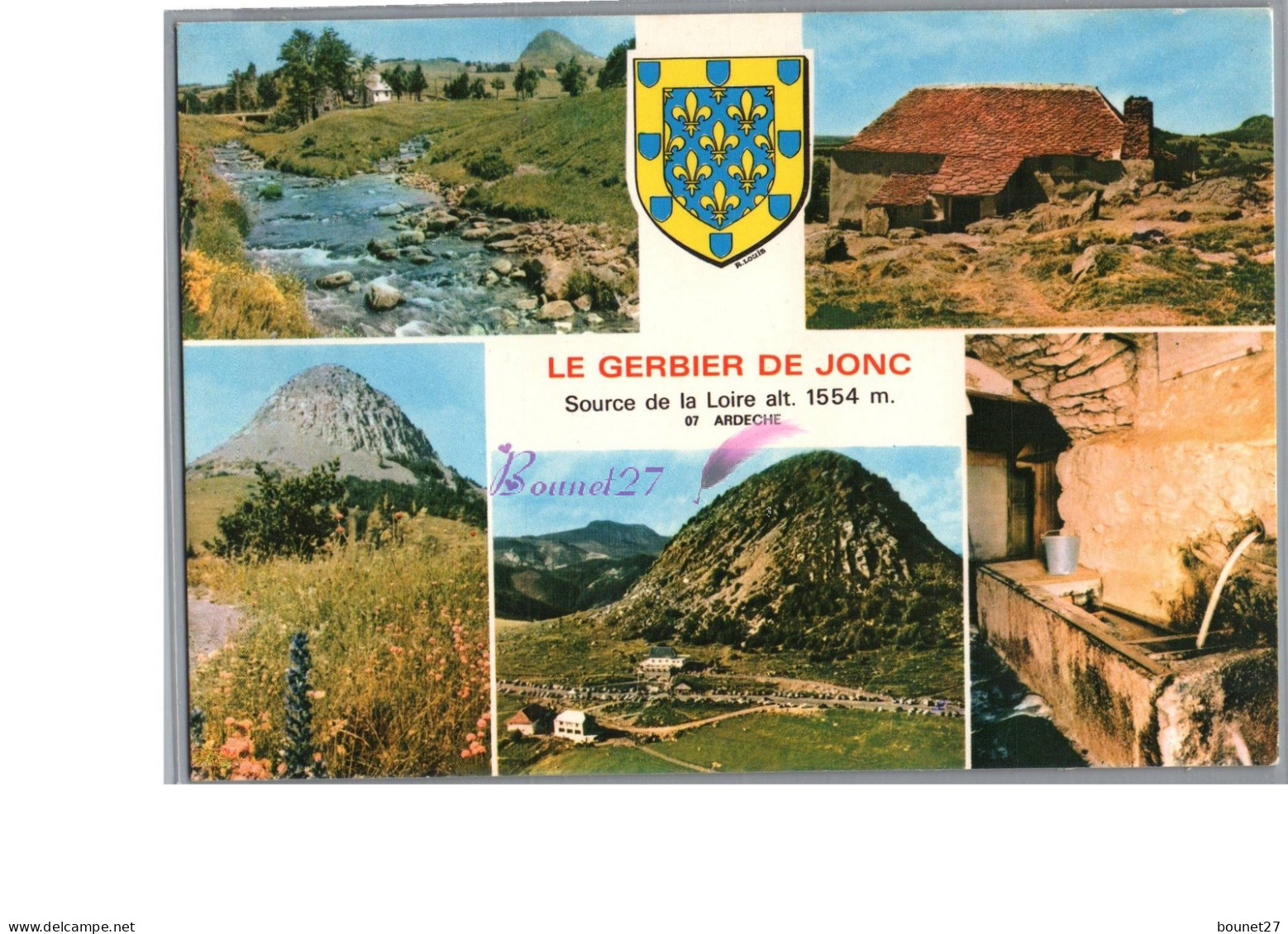 LE GERBIER DE JONCS 07 - La Source De La Loire Vue Generale Du Village Maison Ferme  - Andere & Zonder Classificatie