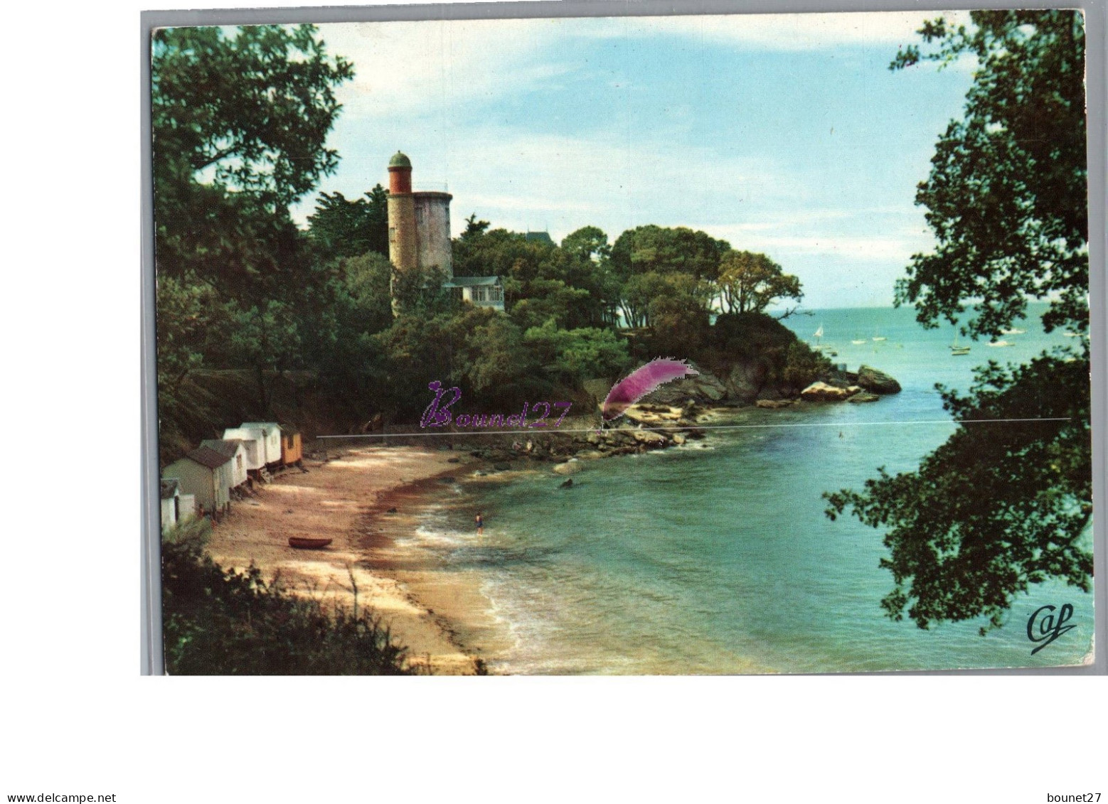 ILE DE NOIMOUTIER 85 - La Plage De L'Anse Rouge Et La Tour Plantier  - Ile De Noirmoutier