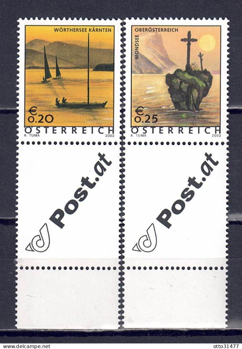 Österreich 2003 - Ferienland, MiNr. 2438 - 2439 Mit Allongen, Postfrisch ** / MNH - Ongebruikt