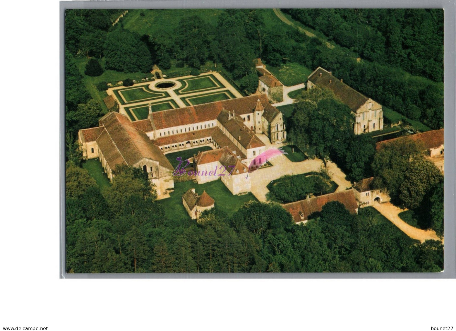 MONTBARD 21 - L'Abbaye De Fontenay Vue Aerienne  Integrale Et Les Jardins  - Montbard