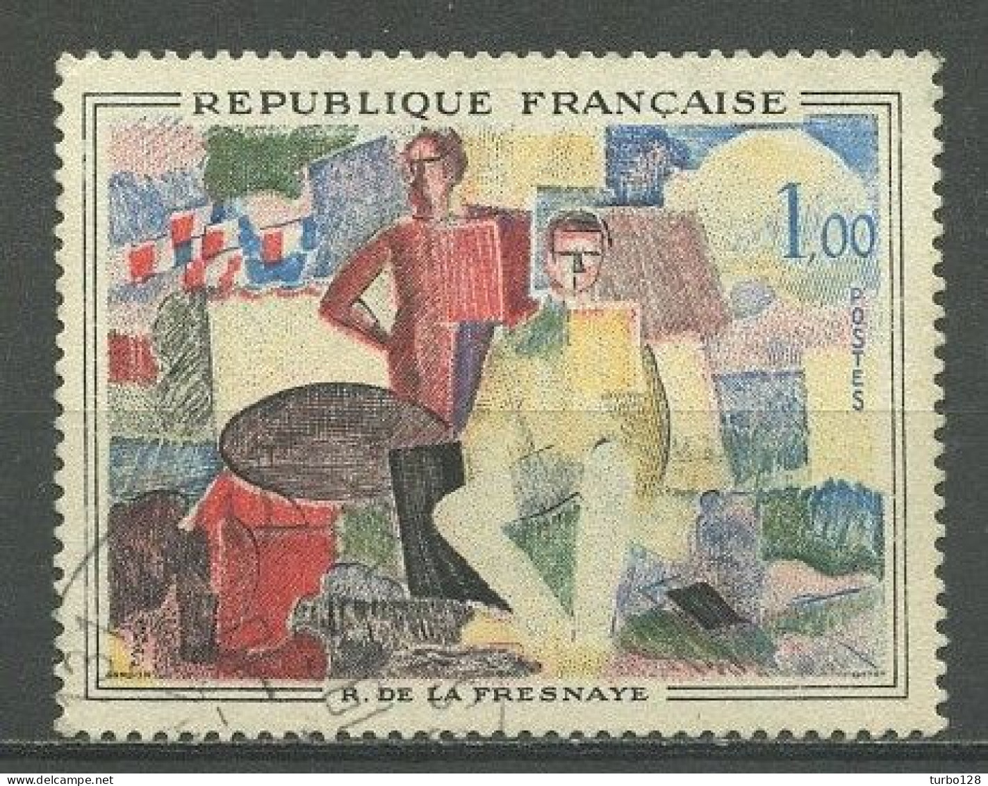 FRANCE 1961 N° 1322 Oblitéré TTB C 2 € Tableau Painting Roger De La Fresnaye - Used Stamps