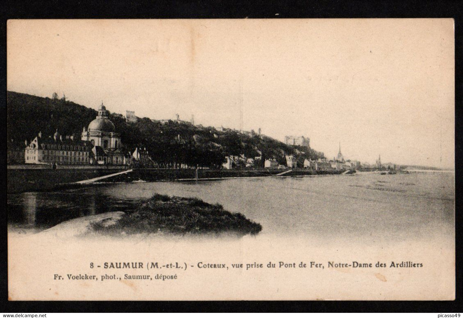 Maine Et Loire , Saumur , Coteaux , Vue Prise Du Pont De Fer , N D Des Ardilliers - Saumur