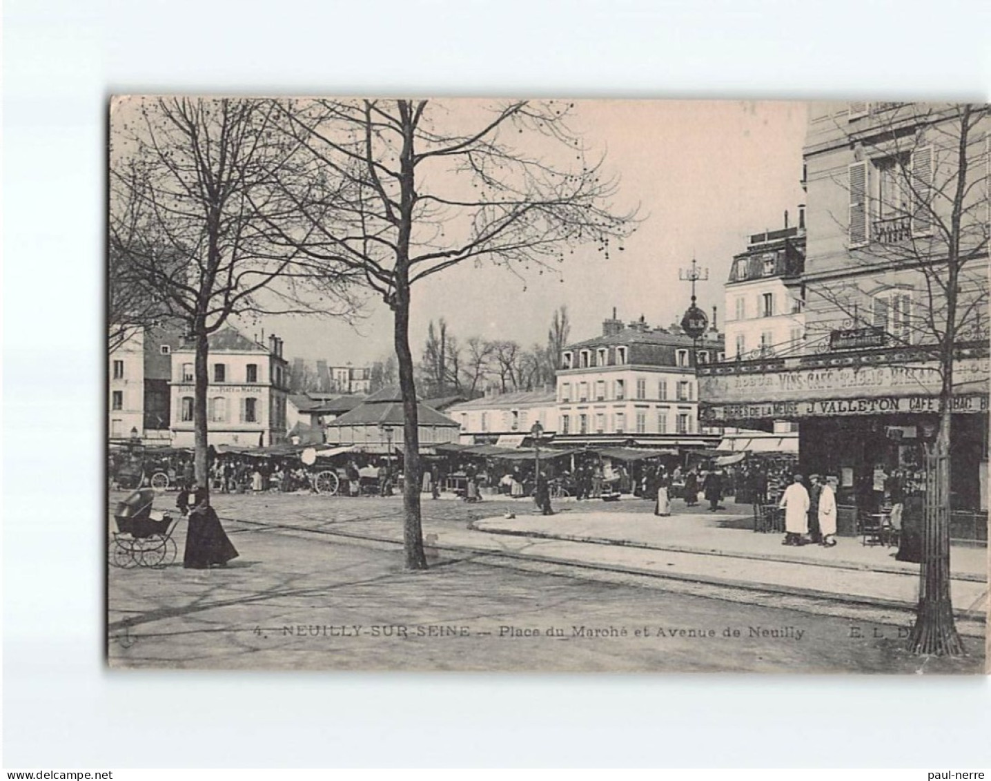 NEUILLY SUR SEINE : Place Du Marché Et Avenue De Neuilly - état - Neuilly Sur Seine