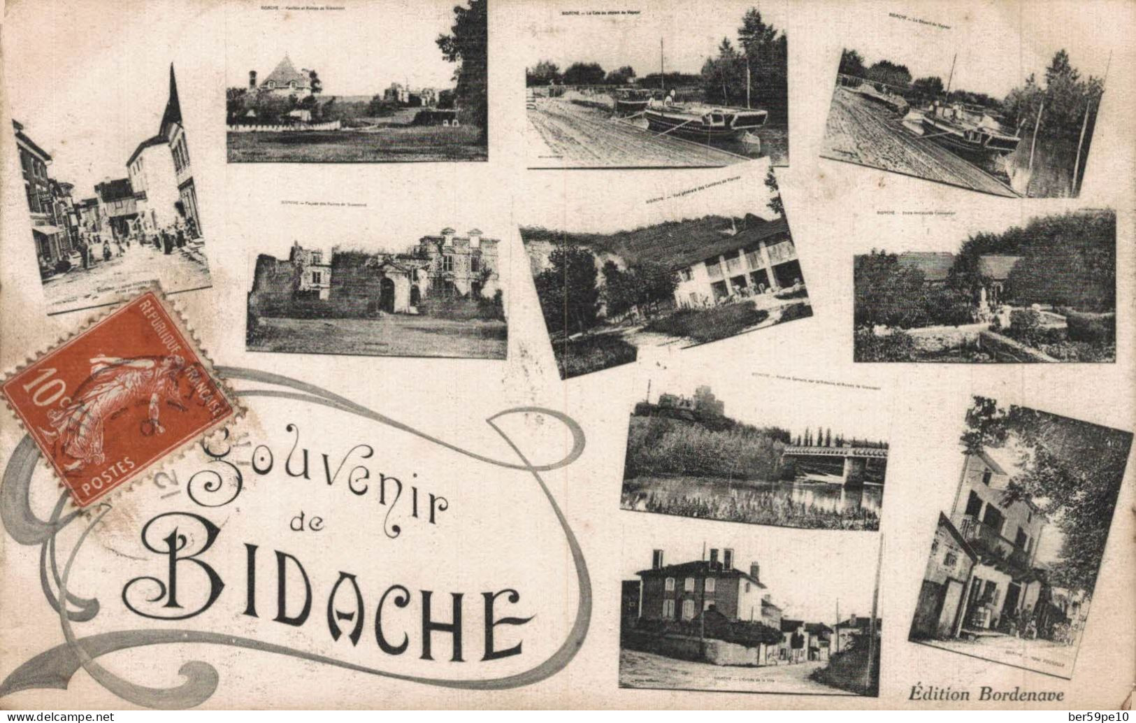 64 SOUVENIR DE BIDACHE MULTI-VUES - Bidache