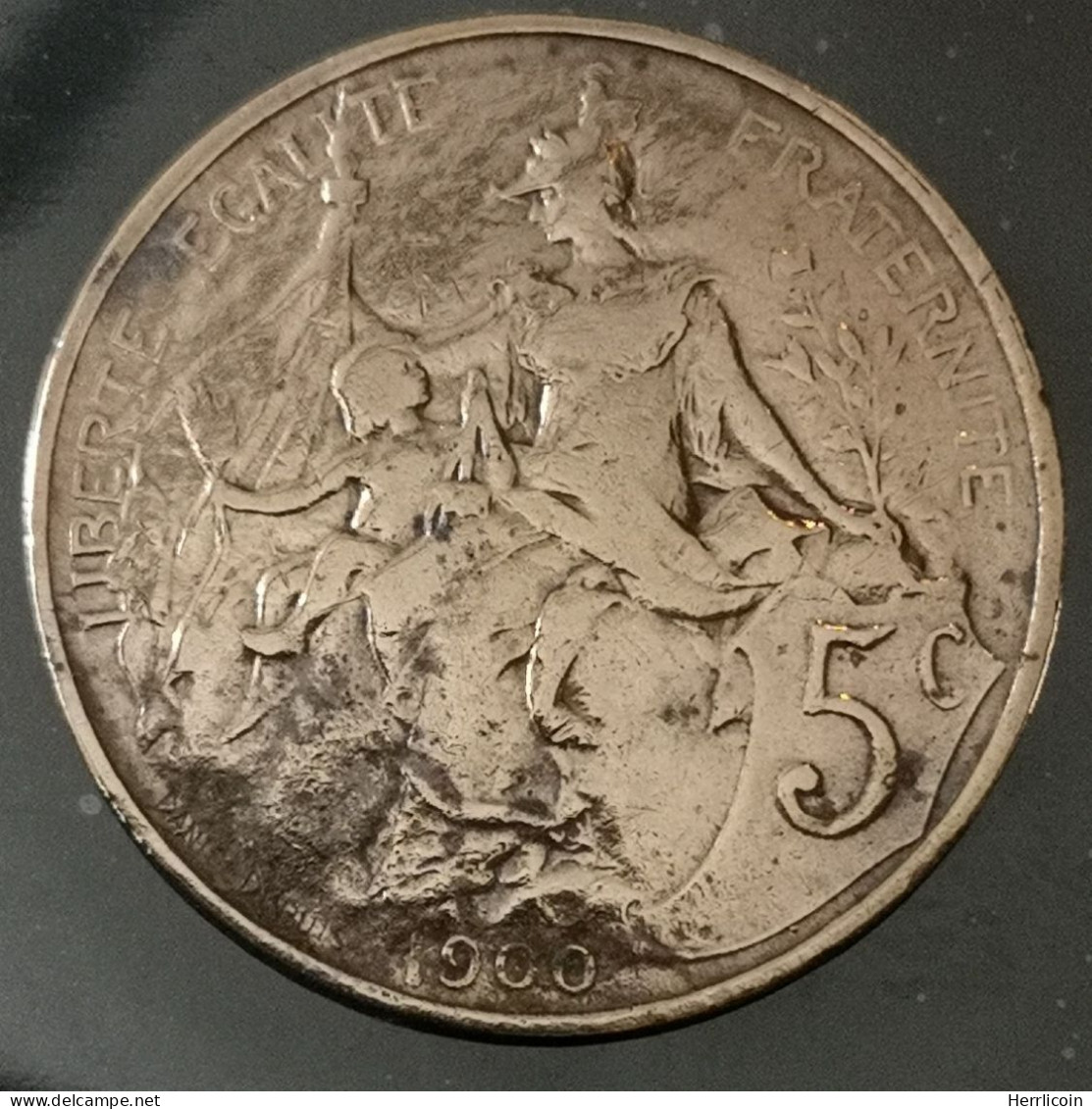 Monnaie France - 1900 - 5 Centimes Daniel-Dupuis - 5 Centimes