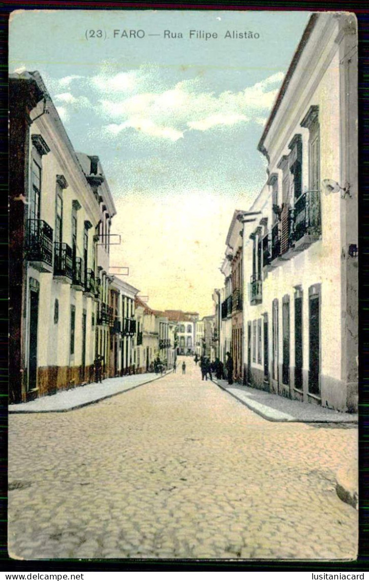 ALGARVE - FARO - Rua Filipe Alistão. ( Ed. Da Casa Seraphim Nº 23 )  Carte Postale - Faro