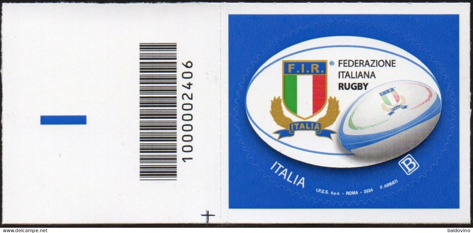 Italia 2024 Federazione Italiana Rugby - Code-barres