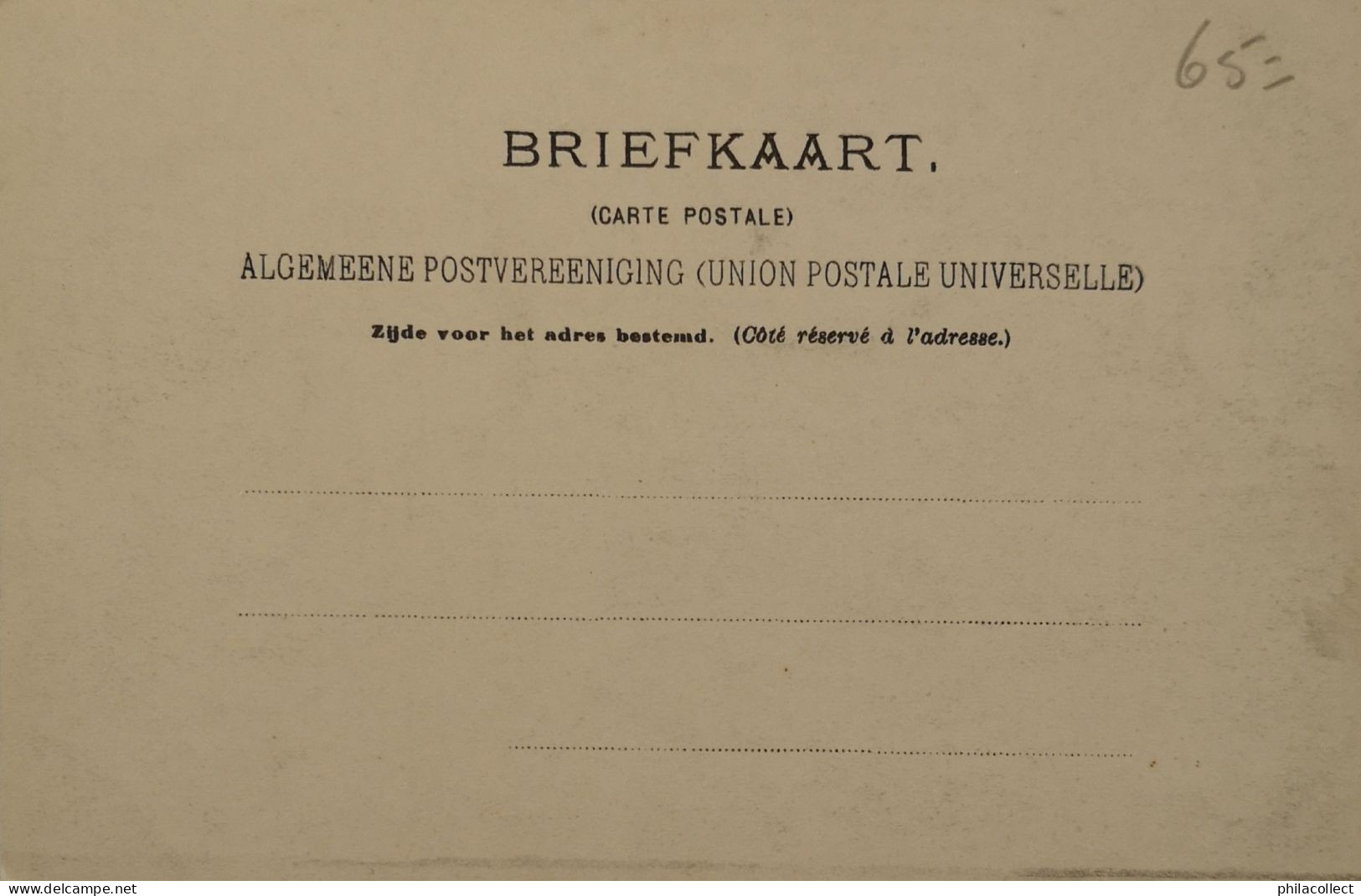 Oost - Souburg (Zld.) Souburgscheweg Ca 1900 Topkaart - Sonstige & Ohne Zuordnung