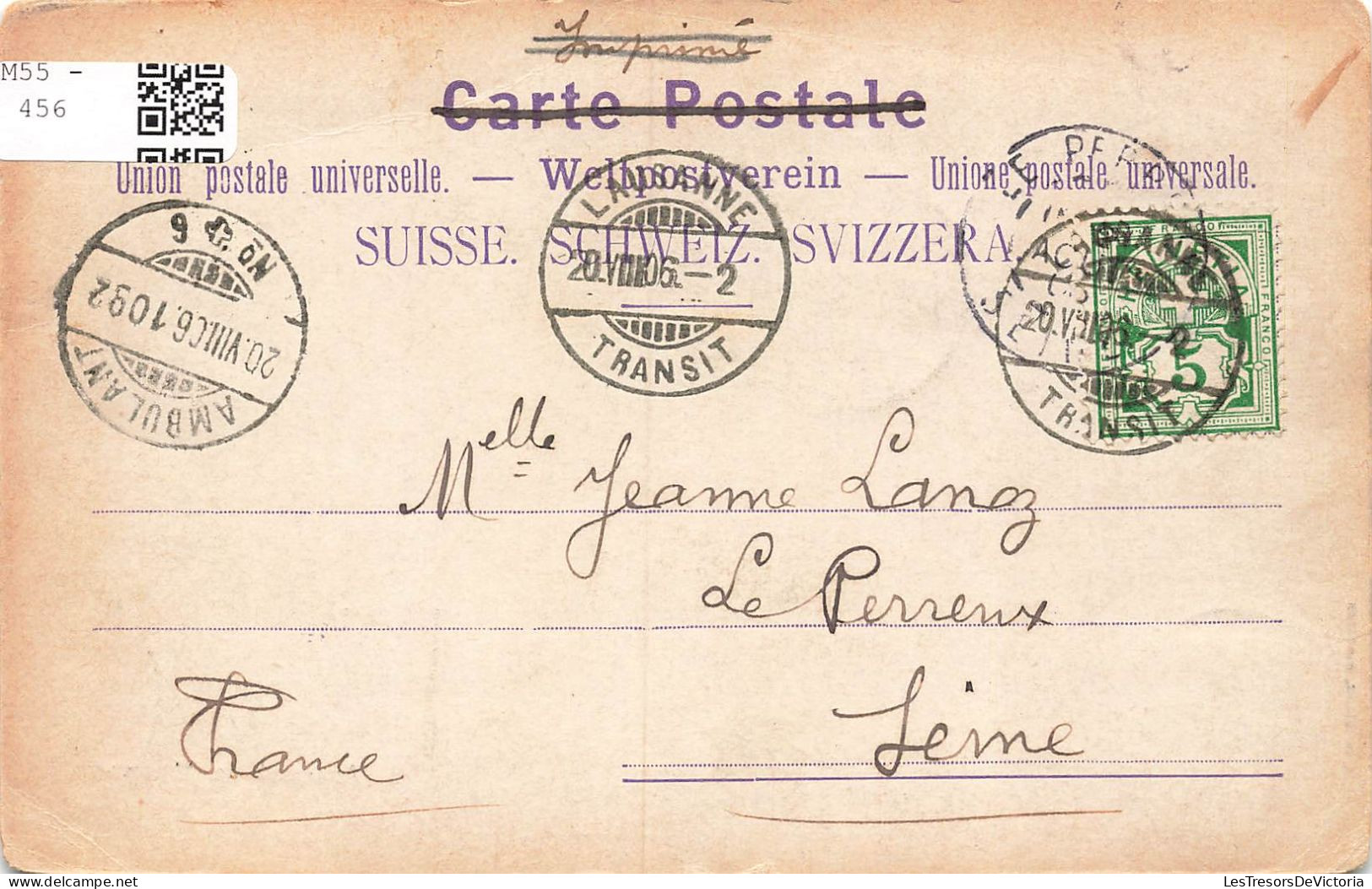 SUISSE - Arsenal De Morges - Vue Générale - Bateaux - Barques - Carte Postale Ancienne - Morges