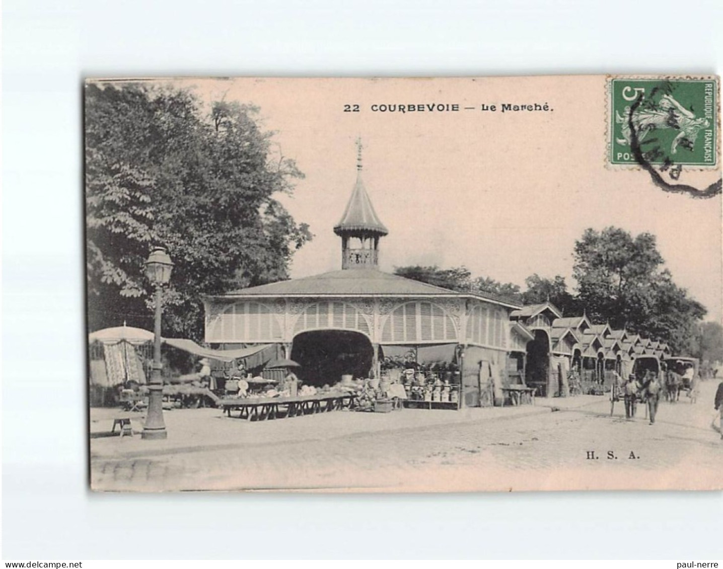 COURBEVOIE : Le Marché - état - Courbevoie