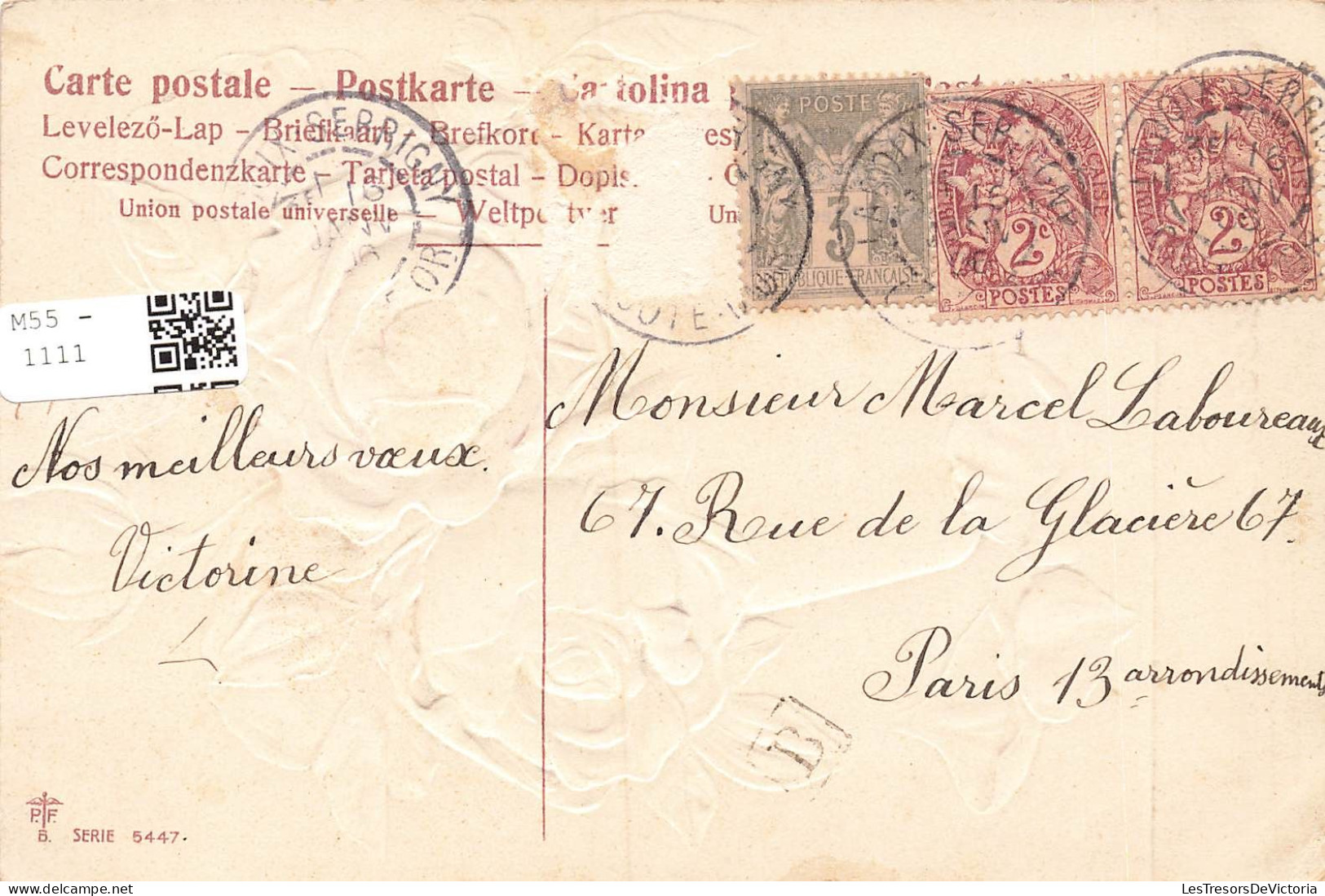 FETES - VOEUX - Heureuse Fête - Roses - Carte Postale Ancienne - Sonstige & Ohne Zuordnung