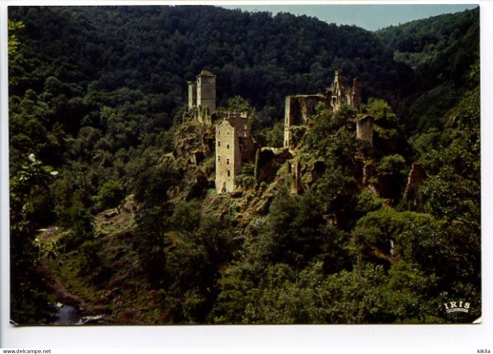 CPSM  10.5 X 15  Corréze  Les Ruines De MERLE Citadelles Des XII° Et XIV° S. Sur Les Bords De La Maronne* - Altri & Non Classificati