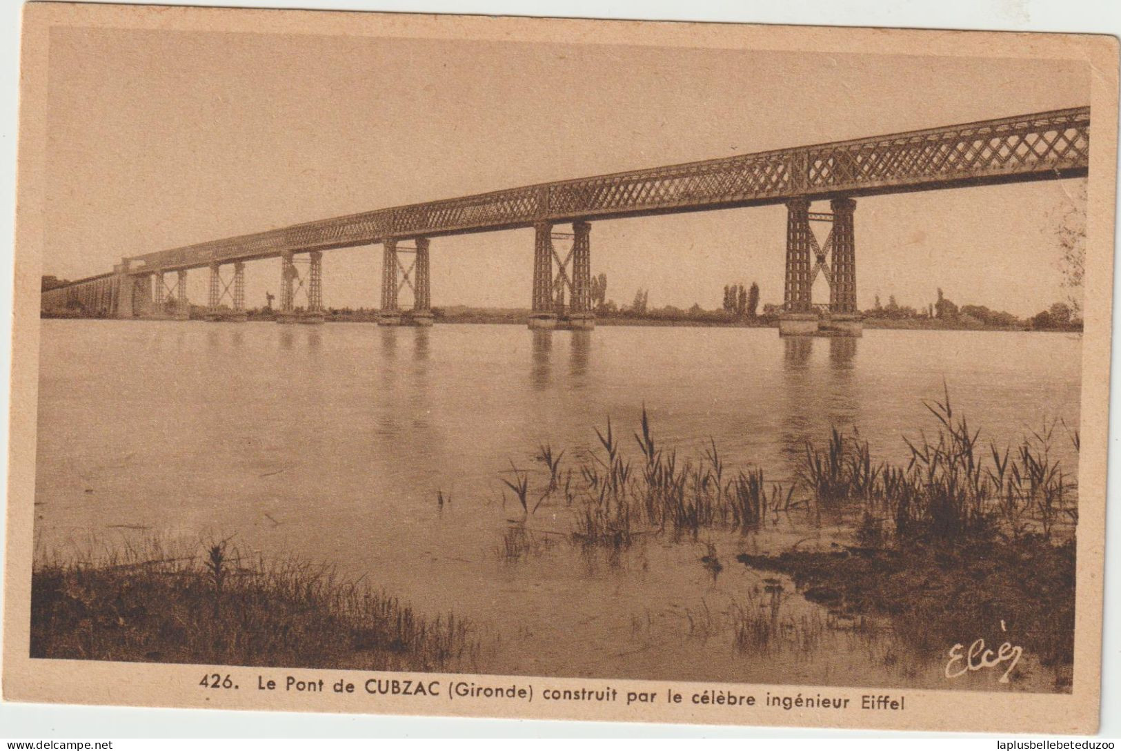 CA - 33 - CUBZAC Les PONTS - Le Pont De CUBZAC Construit Par Le Célèbre Ingénieur EIFFEL - Vers 1930 - Cubzac-les-Ponts