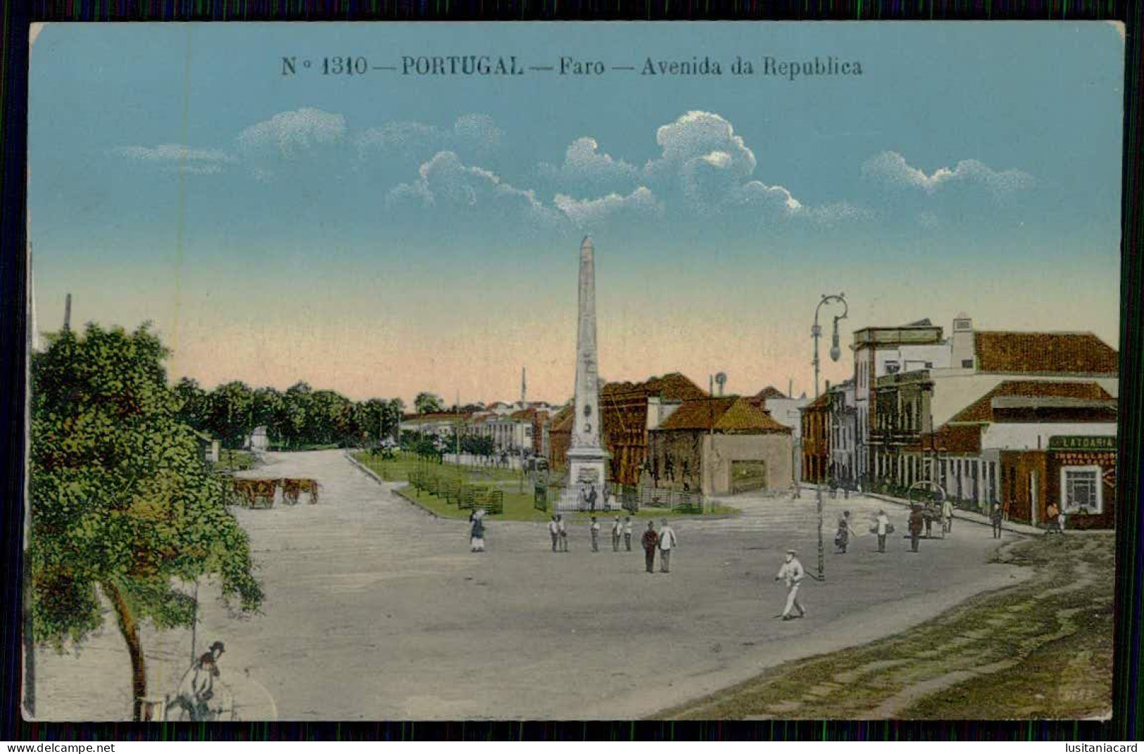 ALGARVE - FARO - Avenida Da Republica. ( Edição  A. Malva Nº 1310)  Carte Postale - Faro