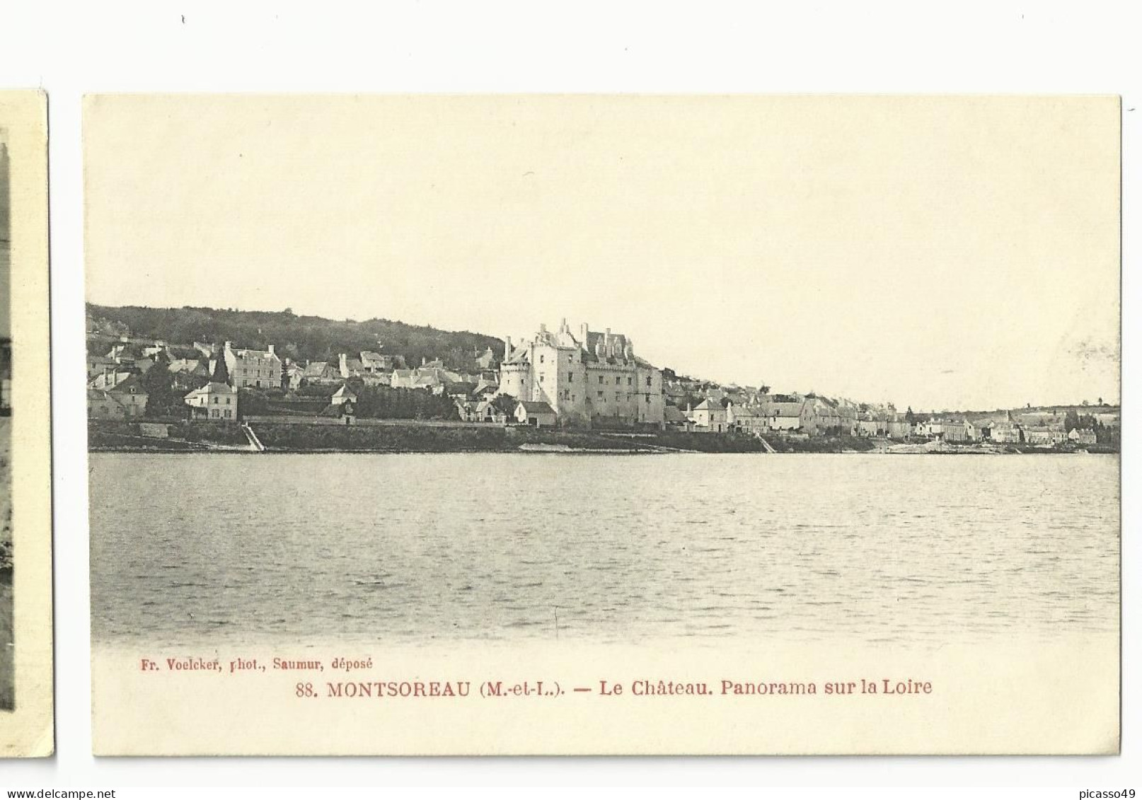 Maine Et Loire , Montsoreau , Le Chateau , Panorama Sur La Loire - Other & Unclassified