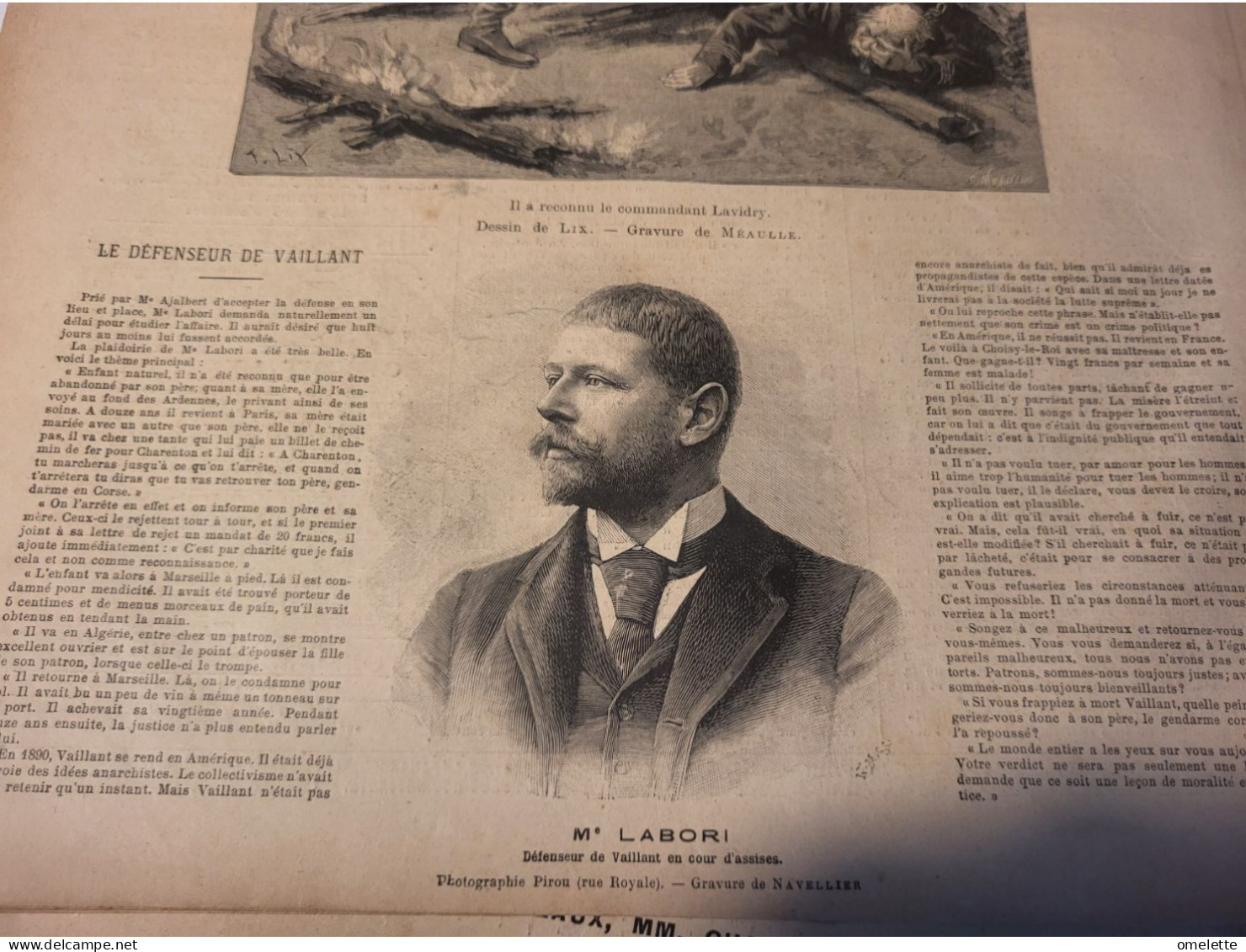 JOURNAL ILLUSTRE 94 /ORANGS OUTANG CAPTURE ARESKI BRIGAND ALGERIE /LABORI AVOCAT DEFENSEUR VAILLANT - Revues Anciennes - Avant 1900