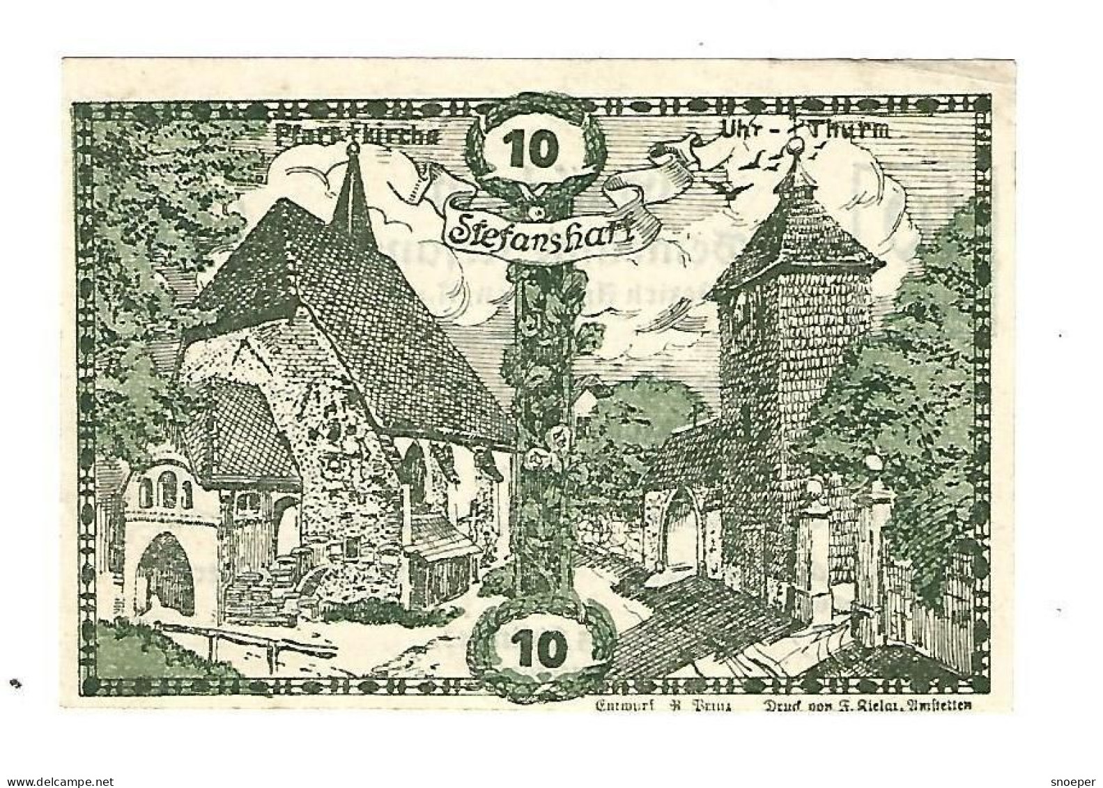 **notgeld   Austria  Stefanhart 10 Heller  1013a - Autriche