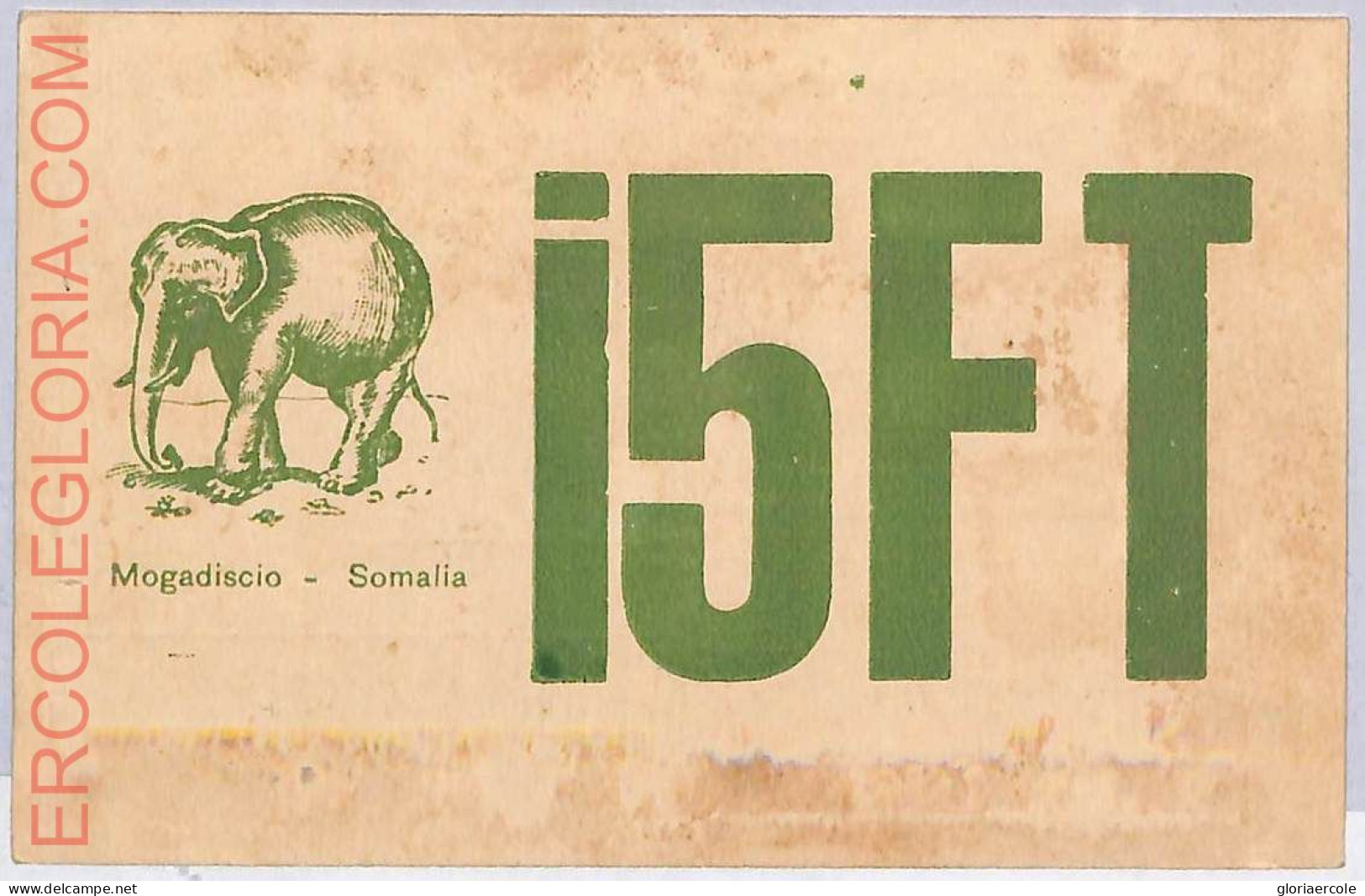 Ad9250 - Somalia - RADIO FREQUENCY CARD  -  1954 - Radio