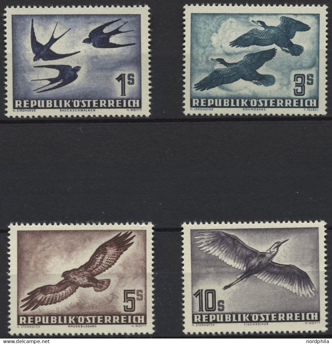 ÖSTERREICH 984-87 **, 1953, Vögel, Prachtsatz, Mi. 350.- - Gebraucht