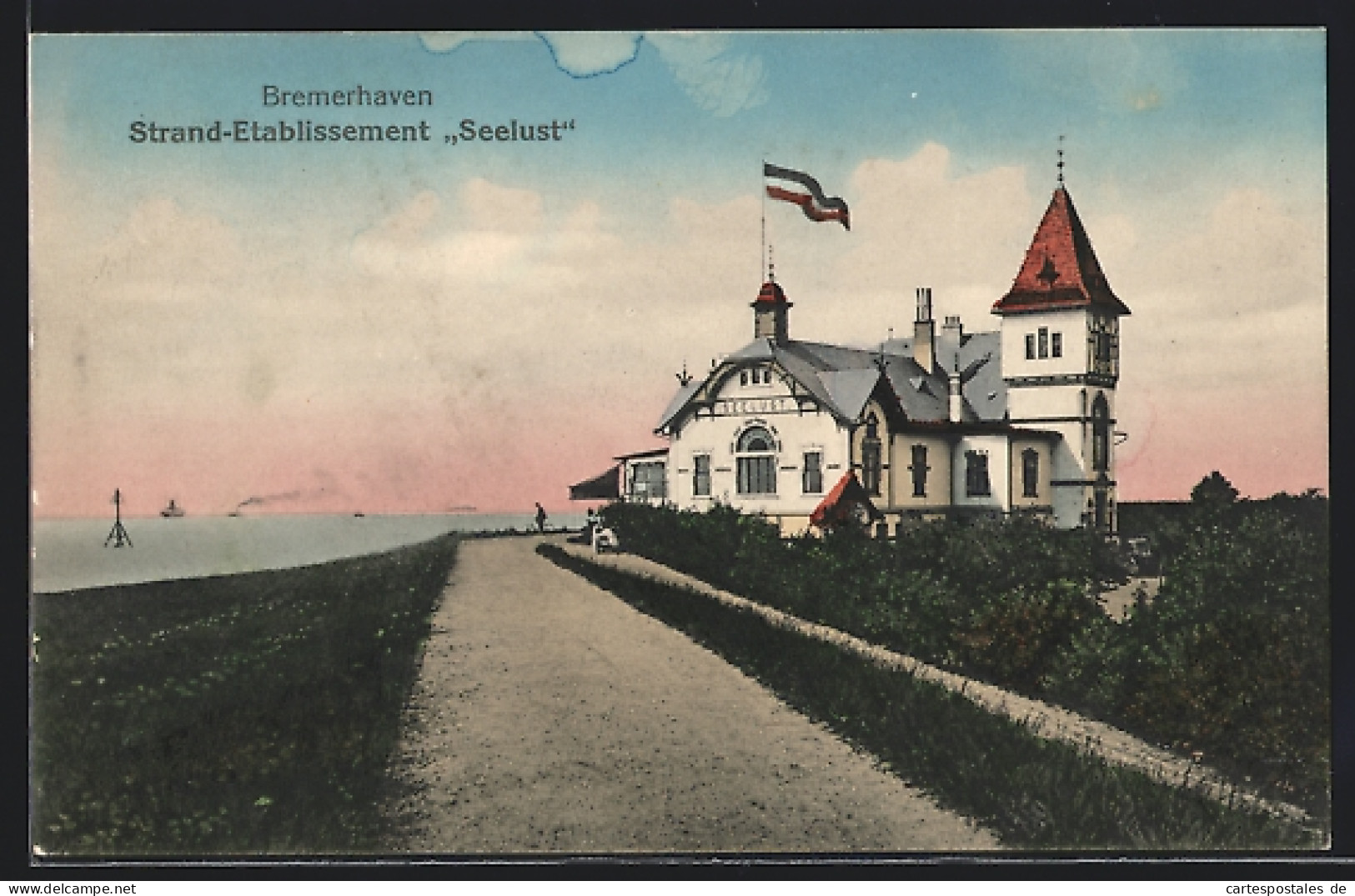 AK Bremerhaven, Gasthaus Seelust Mit Promenade Und Seeblick  - Bremerhaven