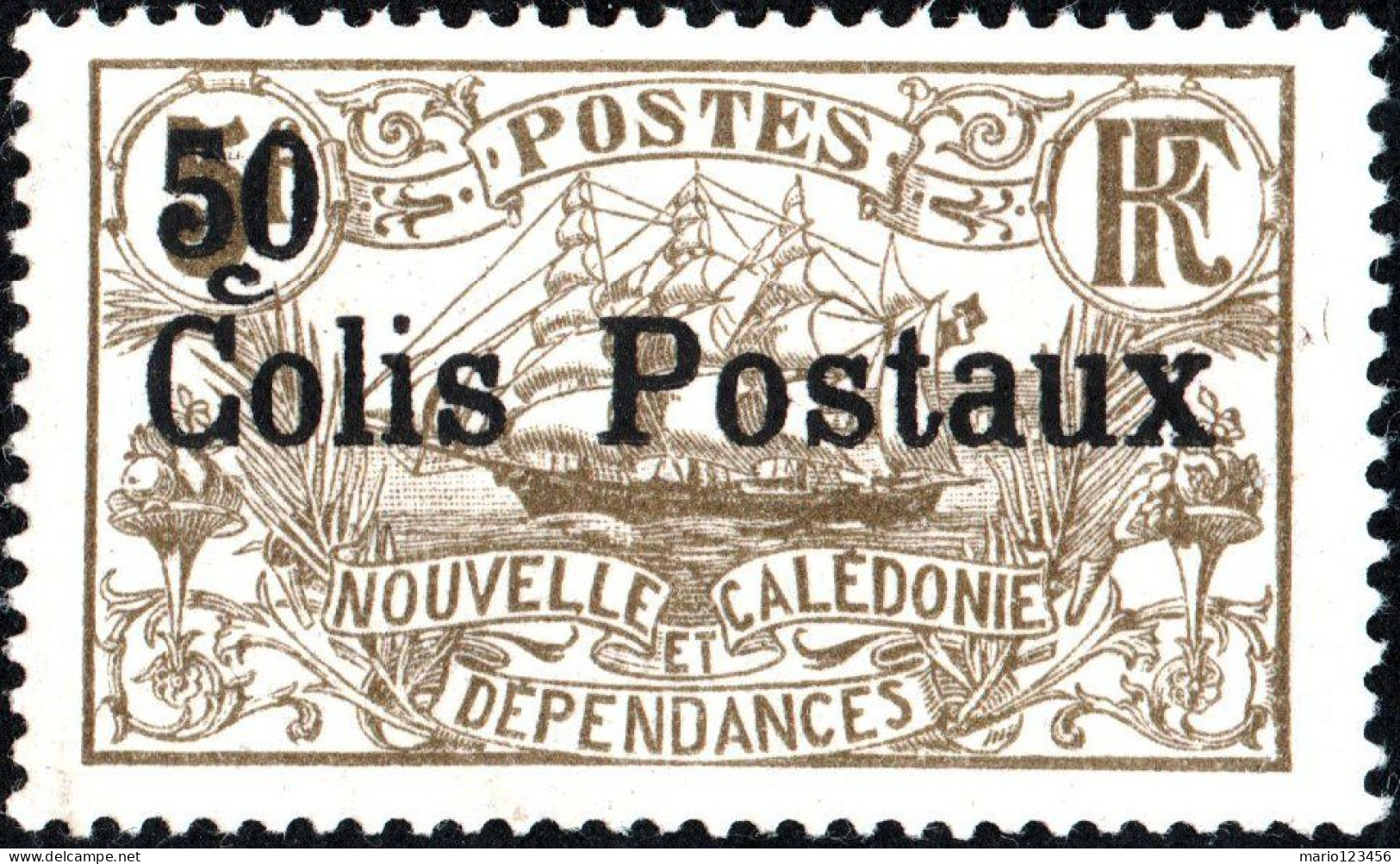 NUOVA CALEDONIA, NEW CALEDONIA, PACCHI POSTALI, PARCEL POST, 1926, NUOVI (MLH*) Mi:NC PK1, Scott:NC Q1, Yt:NC CP1 - Unused Stamps