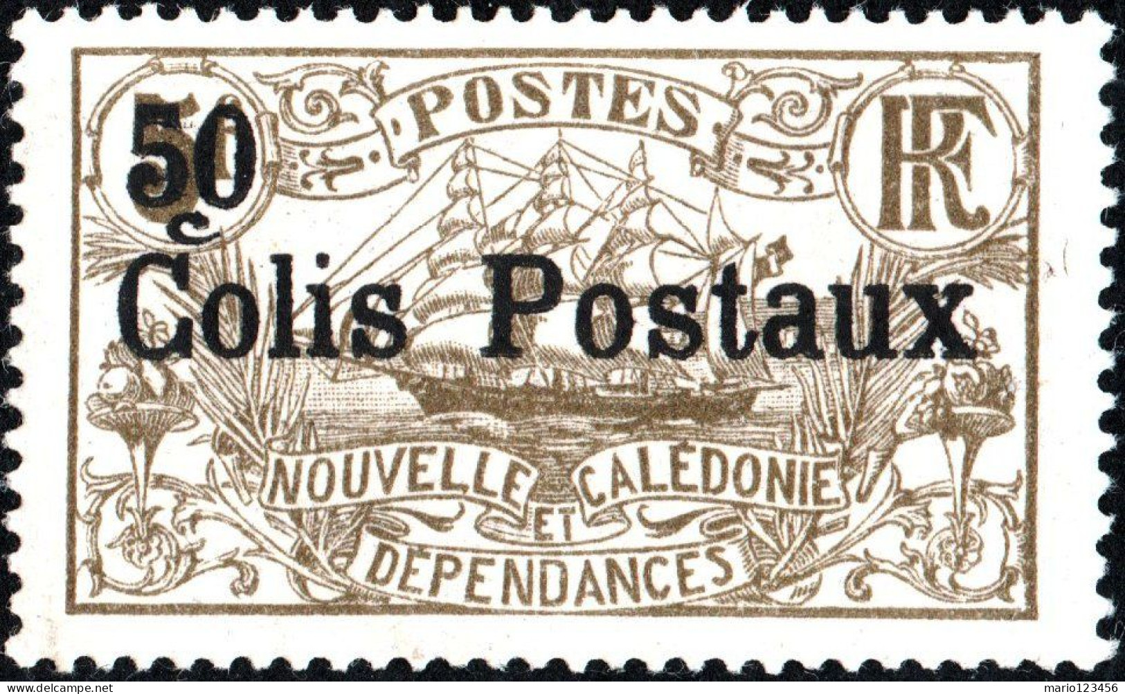 NUOVA CALEDONIA, NEW CALEDONIA, PACCHI POSTALI, PARCEL POST, 1926, NUOVI (MLH*) Mi:NC PK1, Scott:NC Q1, Yt:NC CP1 - Nuevos