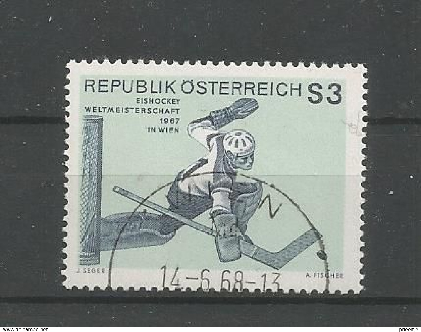 Austria - Oostenrijk 1967 Ice Hockey  Y.T. 1069 (0) - Used Stamps