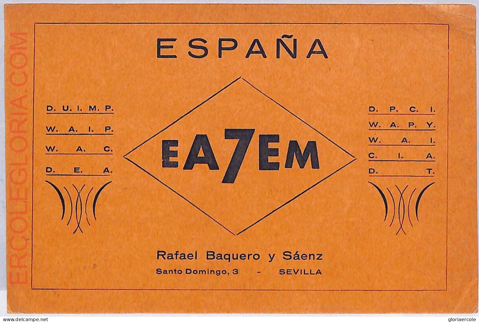 Ad9251 - SPAIN - RADIO FREQUENCY CARD  - 1954 - Radio