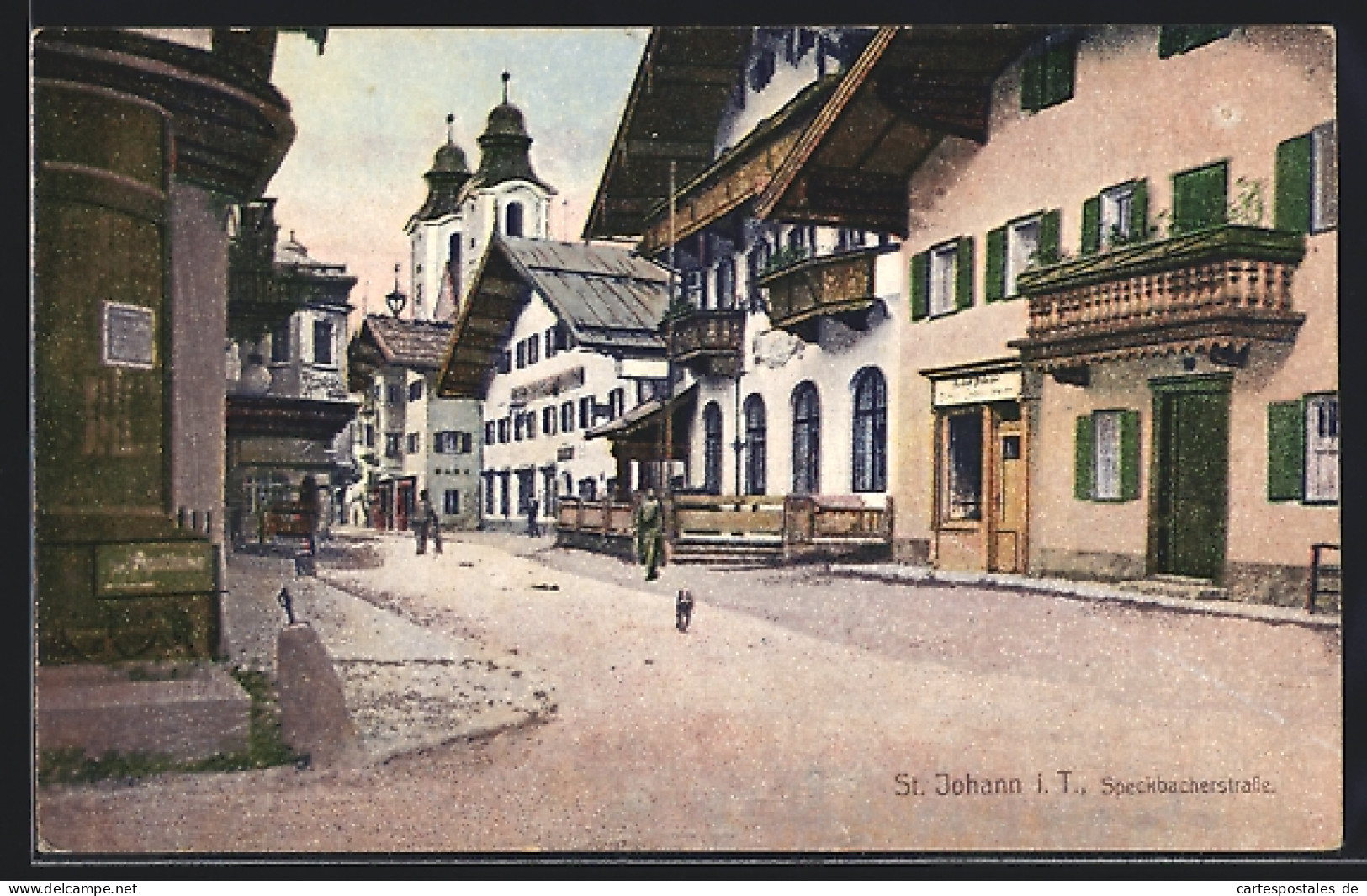 AK St. Johann /Tirol, Partie In Der Speckbacherstrasse  - Sonstige & Ohne Zuordnung