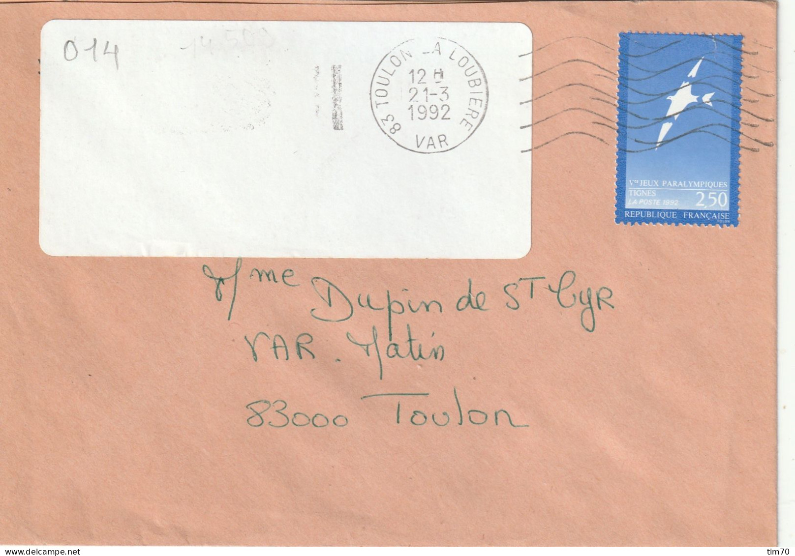 FLAMME  VAGUES  83  TOULON LA  LOUBIERE           /  N°  2734 - Mechanical Postmarks (Advertisement)