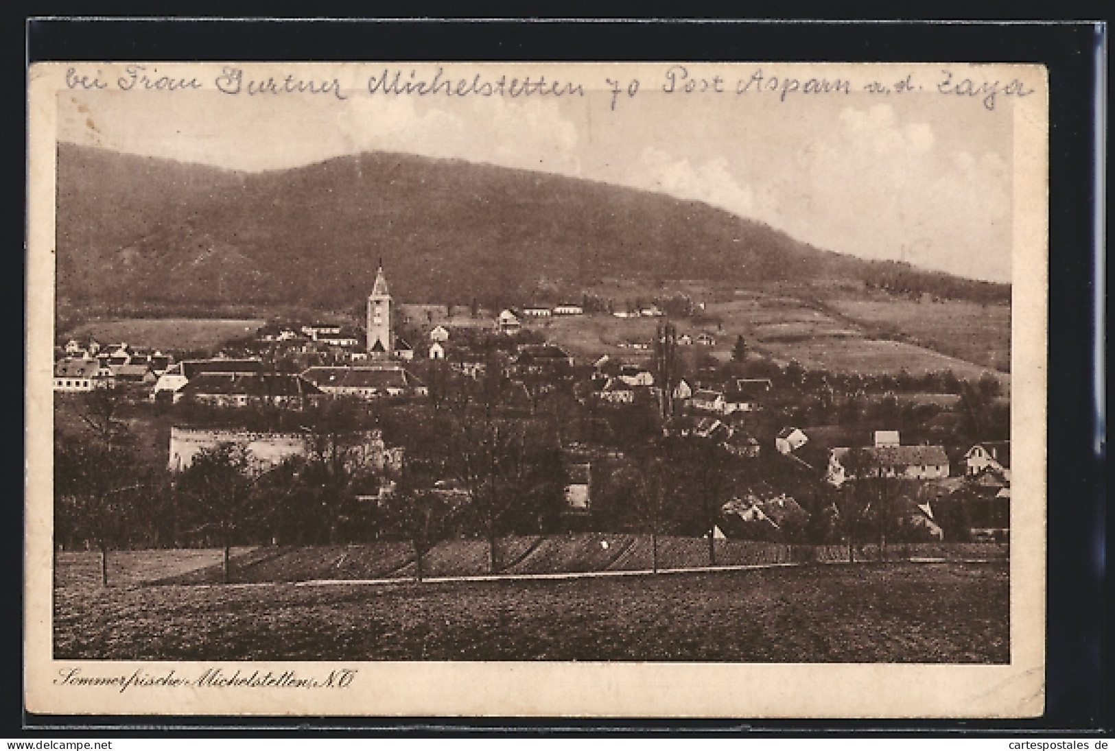 AK Asparn An Der Zaya, Michelstetten Mit Kirche  - Sonstige & Ohne Zuordnung