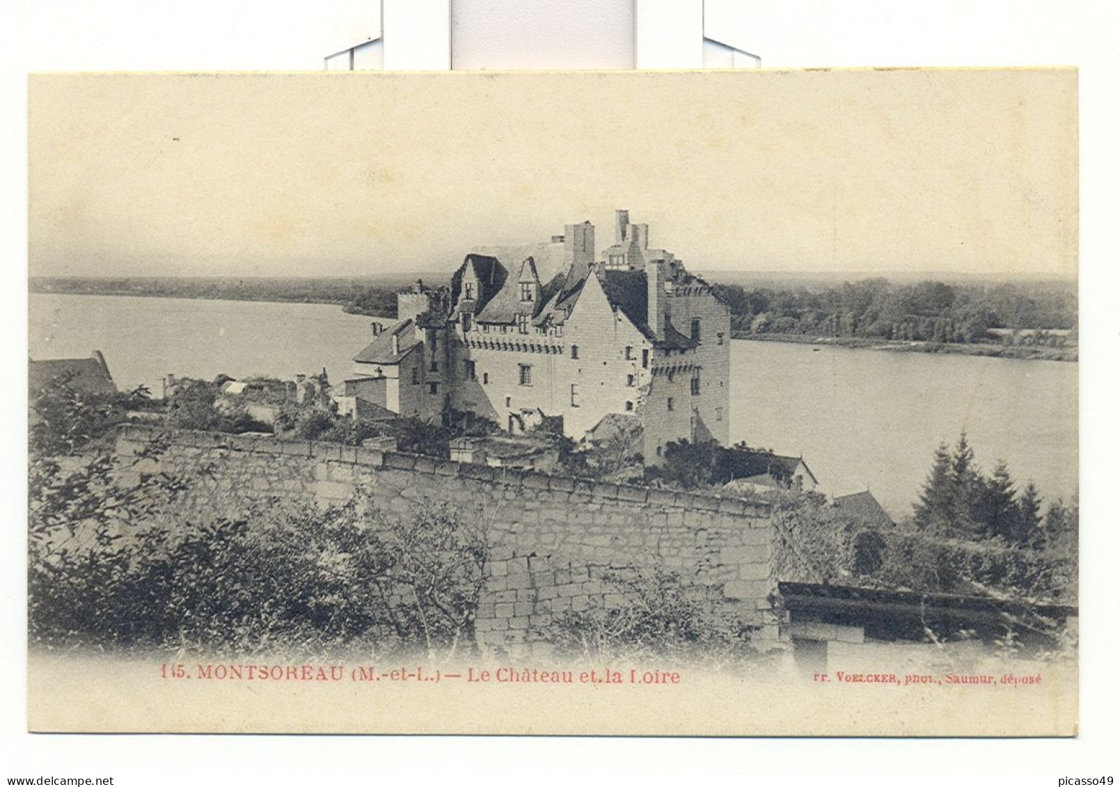 Maine Et Loire , Montsoreau , Le Chateau Et La Loire - Autres & Non Classés