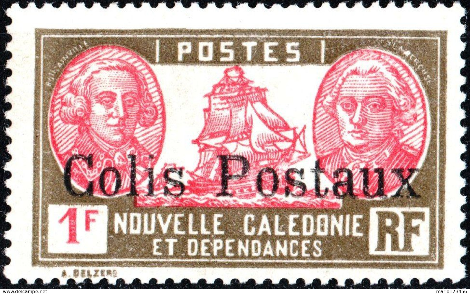 NUOVA CALEDONIA, NEW CALEDONIA, PACCHI POSTALI, PARCEL POST, 1930, NUOVI (MNH**) Mi:NC PK5, Scott:NC Q5, Yt:NC CP5 - Nuevos