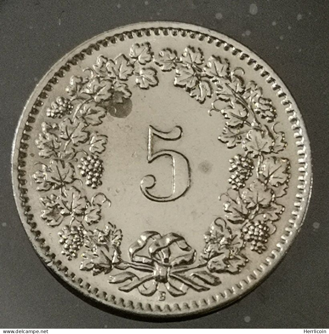 Monnaie Suisse - 1959 - 5 Centimes Ou Rappen Tête De Libertas Cupronickel - Autres & Non Classés