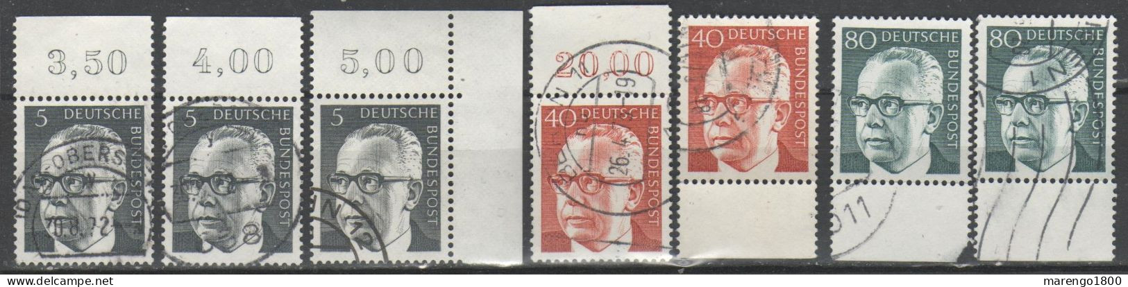 Germania 1970 - Piccolo Lotto Heinemann Con Margini E Numeri - Collections