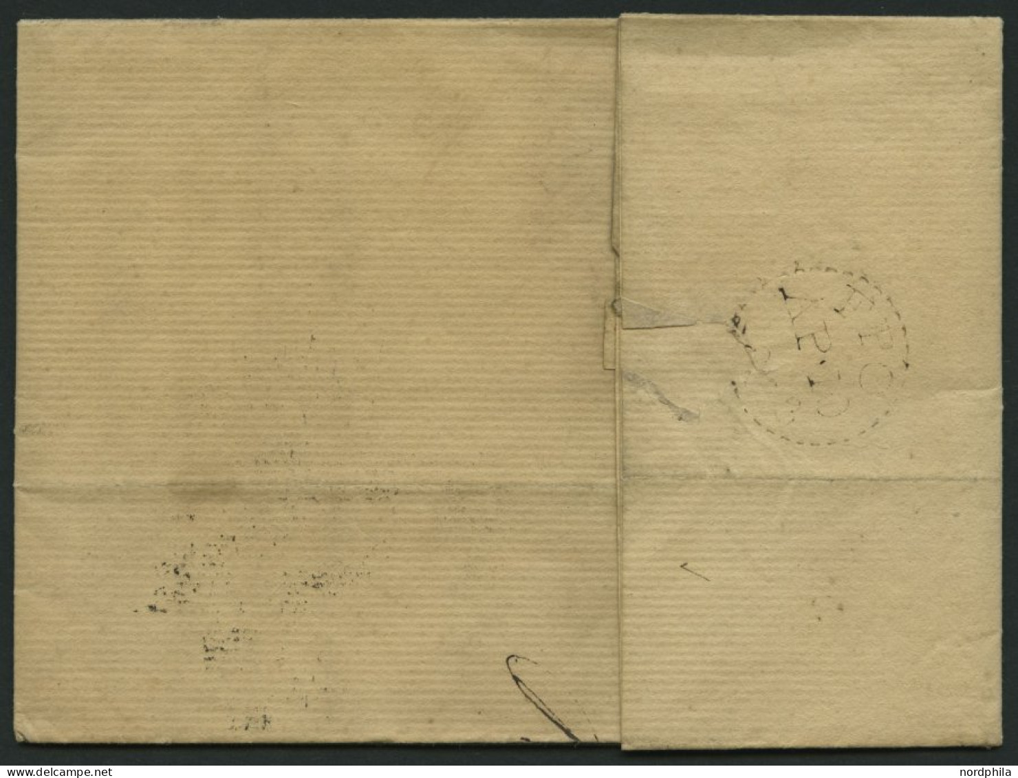 HAMBURG VORPHILA 1823, HAMBURG., L2 (kleinere Type) Auf Brief Nach London, Rückseitiger Datumsstempel FPO/AP 10, Pracht - Altri & Non Classificati