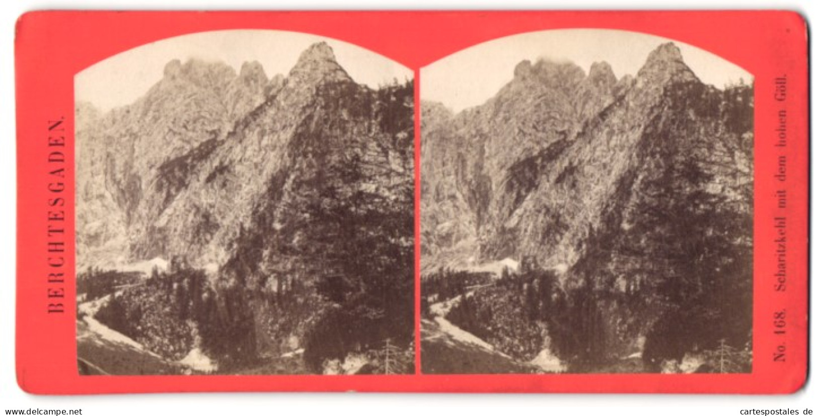 Stereo-Fotografie Baldi & Würthle, Salzburg, Ansicht Scharitzkehl, Scharitzkehl Mit Dem Hohen Göll  - Stereoscopic