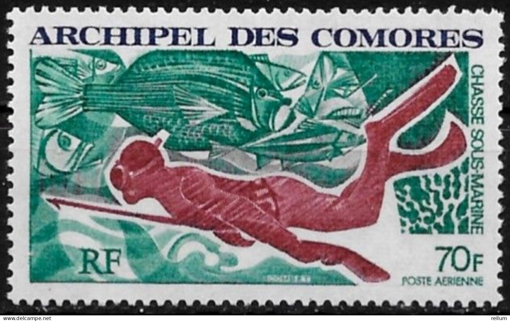 Comores 1972 - Yvert N° PA 44 - Michel N° 141 ** - Poste Aérienne