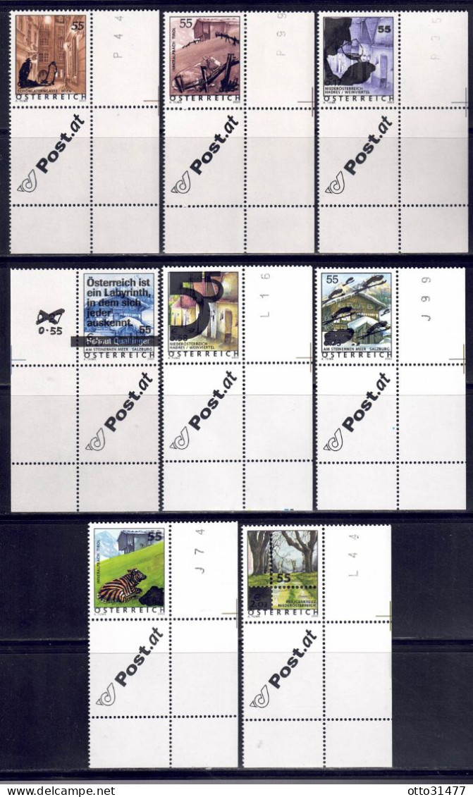 Österreich 2005 - Ferienland, MiNr. 2509 - 2516 Mit Allongen, Postfrisch ** / MNH - Unused Stamps