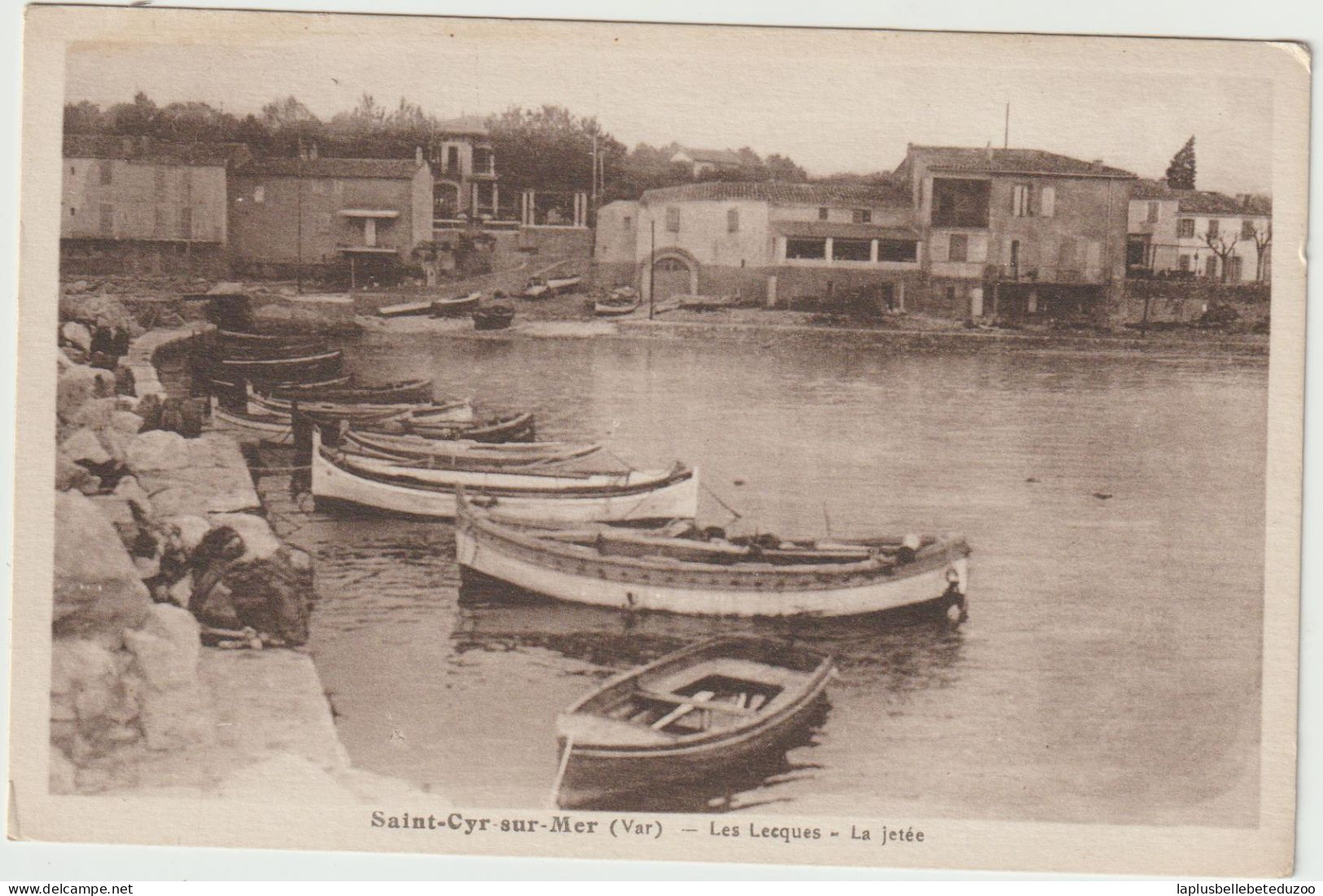 CPA - 83 - SAINT CYR SUR MER - Les LECQUES - La Jetée - Barques De Pêcheurs - Vers 1930 - Saint-Cyr-sur-Mer