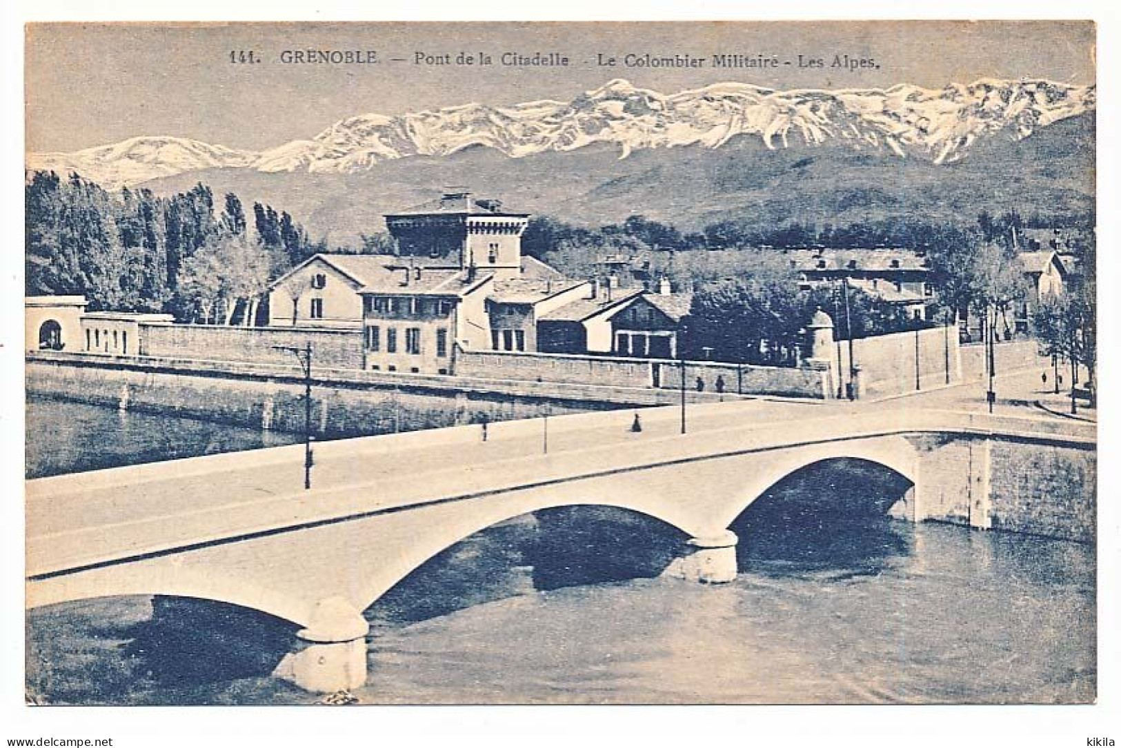 CPA 9 X 14 Isère  GRENOBLE Pont De La Citadelle  Le Colombier Militaire - Les Alpes - Grenoble