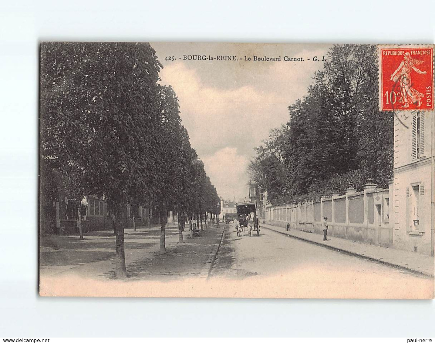 BOURG LA REINE : Le Boulevard Carnot - état - Bourg La Reine